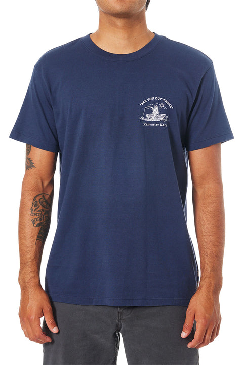 Katin Cast Off Tee - Indigo- Front