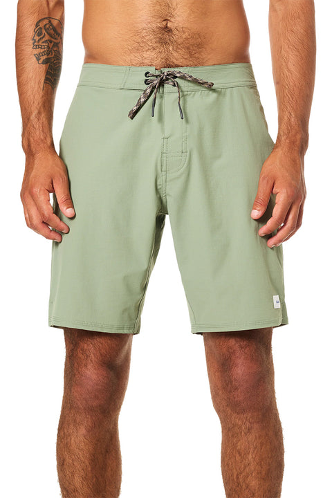 Katin OTG Crest Surf Trunk - Sea Gray- Front