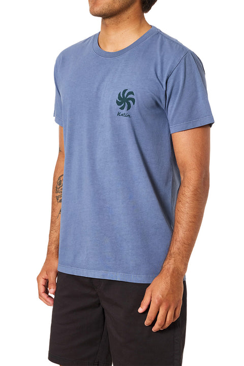 Katin Relic Tee - Blue Pigment Dye- Side