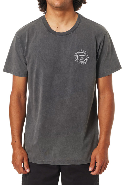 Katin Scorth Tee - Black Sand Wash- Front