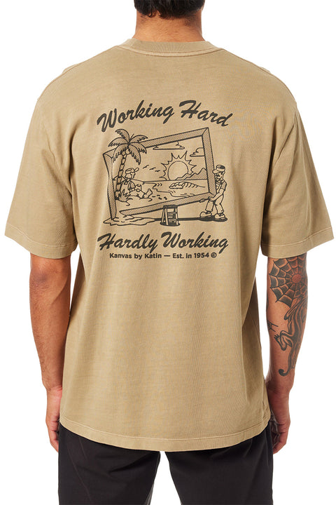 Katin Trabajo Relaxed Tee - Covert Green Pigment Dye
