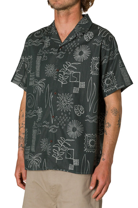 Katin Habitat Shirt - Black Wash- Side