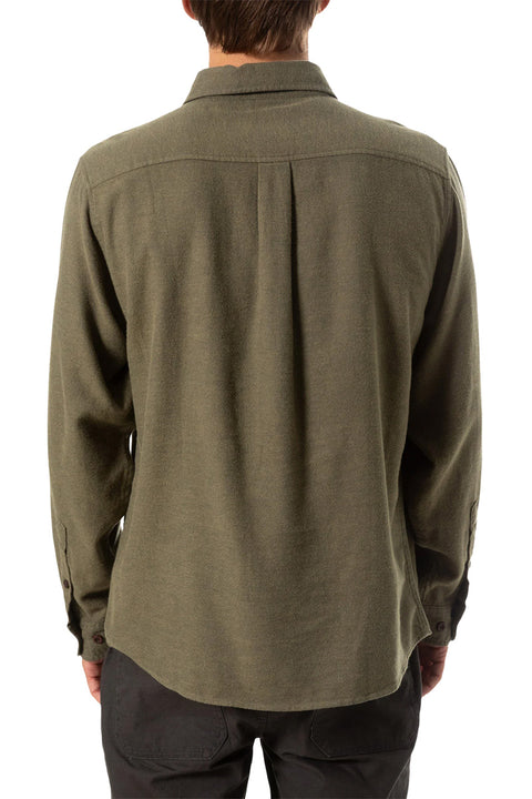 Katin Twiller Flannel - Olive - Back