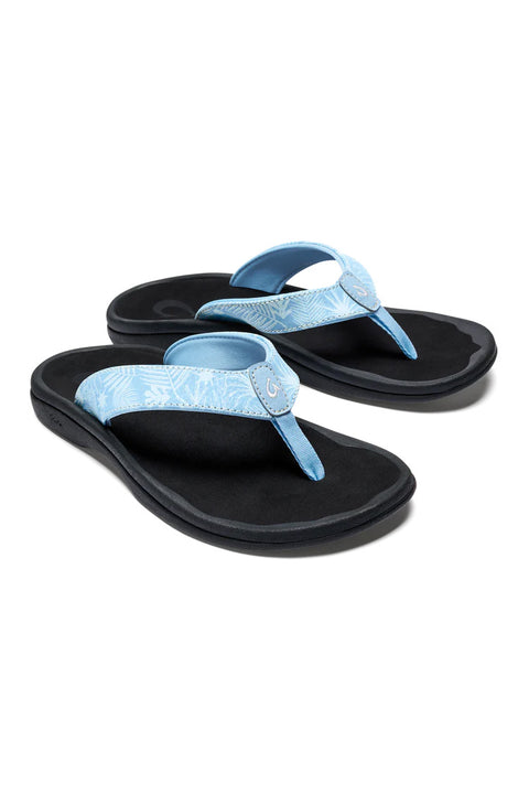 Olukai 'Ohana Sandals - Pale Blue / Black - Both Left & Right