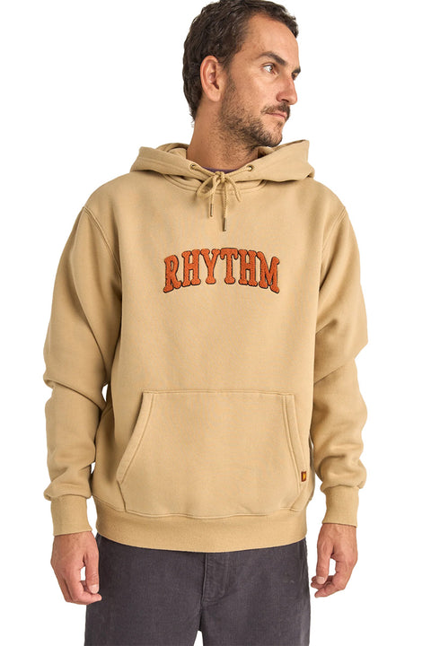 Rhythm Arch Heavyweight Fleece Hoodie - Sand- Front