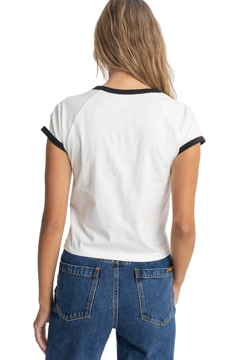 Rhythm Ringer T-shirt - Vintage White- Back