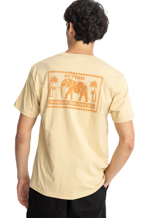 Rhythm Tusk S/S T-Shirt - Sand- Back