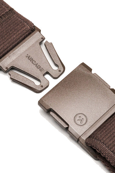 Arcade Atlas Belt - Medium Brown - Buckle Open