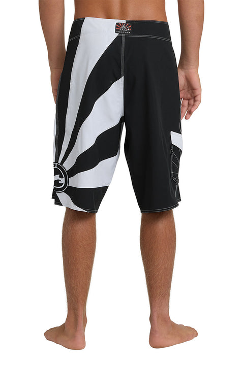 Billabong A.I. Rising Sun Pro 22" Boardshort - Black / White- Back