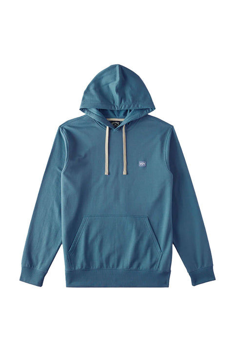 Billabong All Day Pullover Hoodie - Dusty Blue- Front