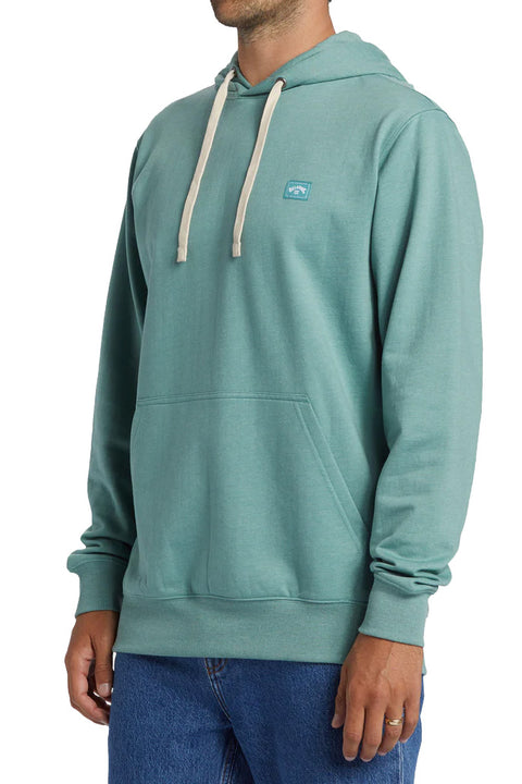 Billabong All Day Pullover Hoodie - Dusty Teal- Side