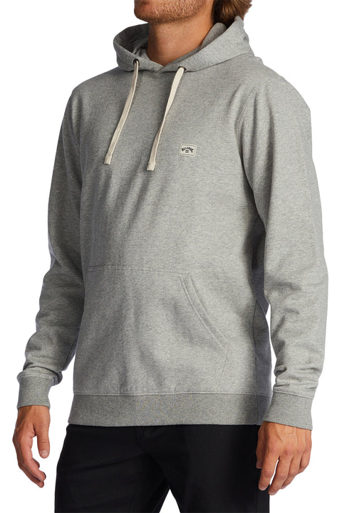 Billabong All Day Organic Pullover Hoodie - Grey Heather - Left Side