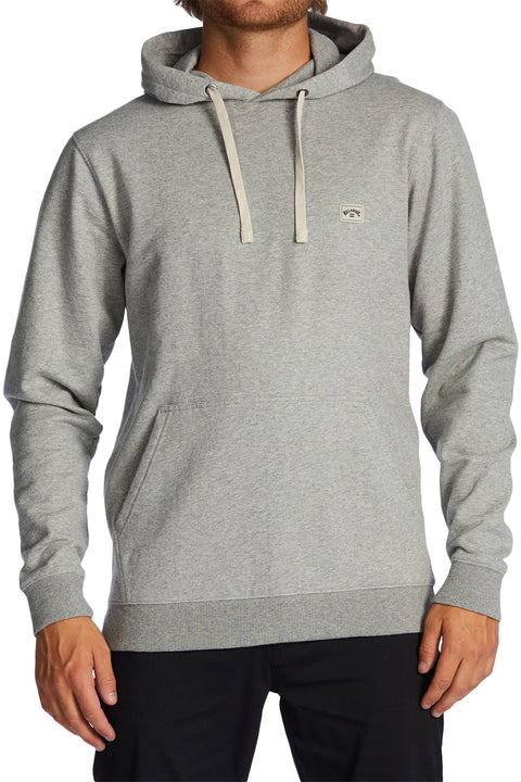 Billabong All Day Organic Pullover Hoodie - Grey Heather