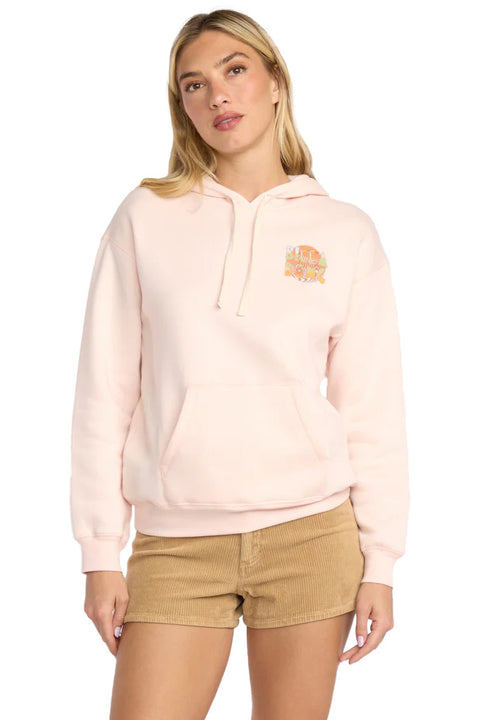 Billabong All Good In Summer Pullover Hoodie - Light Peach
