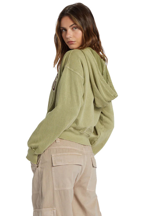 Billabong All Time Fleece Pullover Sweatshirt - Avocado- Back