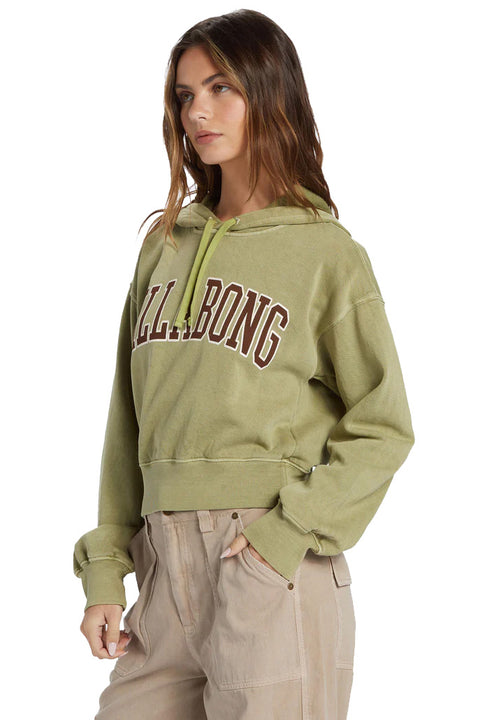 Billabong All Time Fleece Pullover Sweatshirt - Avocado- Side