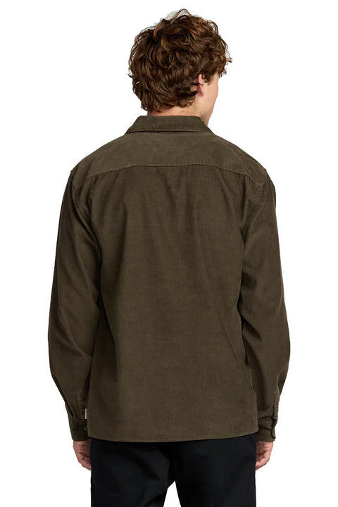 Billabong Austin Garage LS Shirt - Chocolate- Back