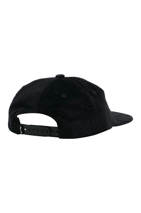 Billabong Base Snapback Hat - Black Corduroy - Back