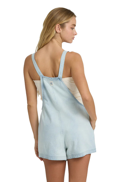 Billabong Beach Crush Denim Overall - Blue Mist- Back