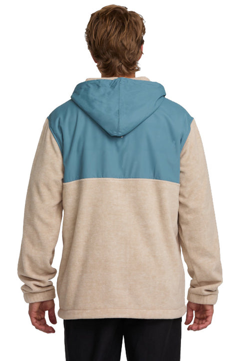 Billabong Boundary Lite Zip Sweatshirt - Bleached Sand- Back