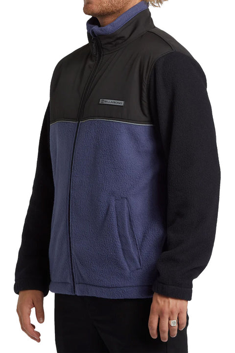 Billabong Boundary Spec 73 Full Zip Fleece - Black- Side