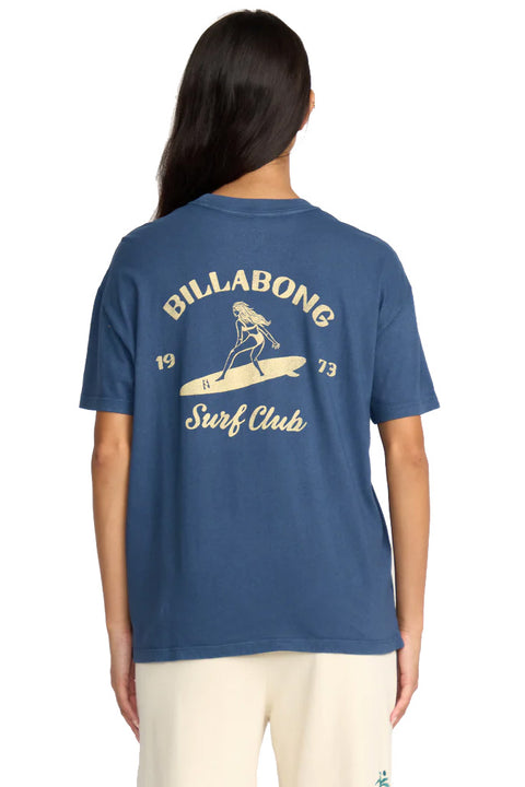 Billabong Catch Feeling S/S Tee - Navy- Back