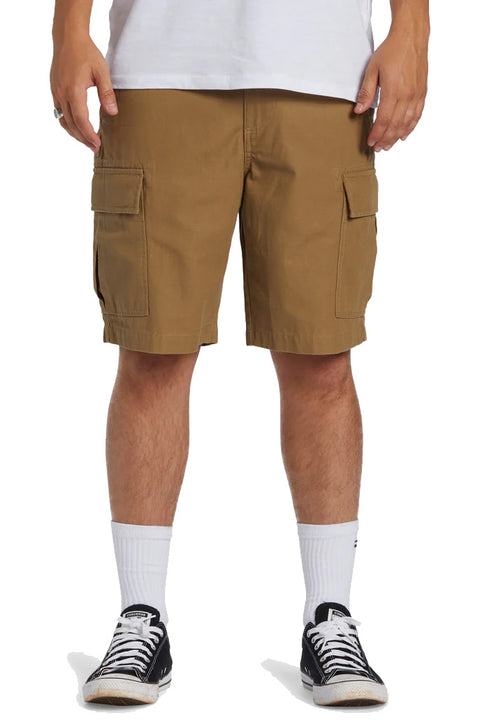 Billabong Combat Cargo Shorts - Light Khaki- Front