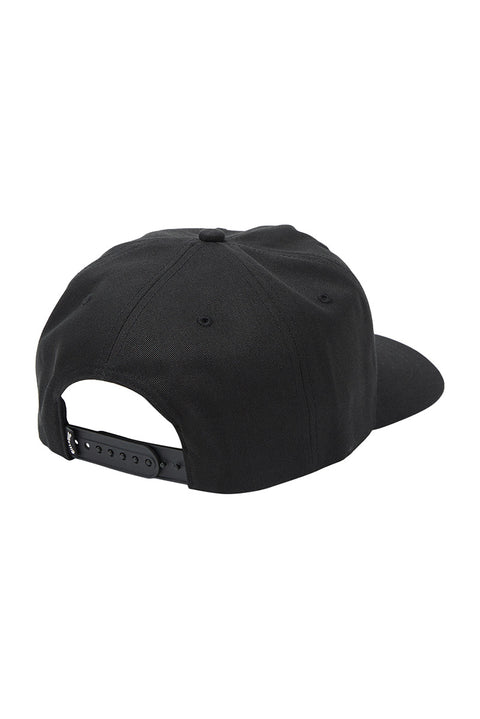 Billabong Crayonwave Snapback Hat - Black- Back