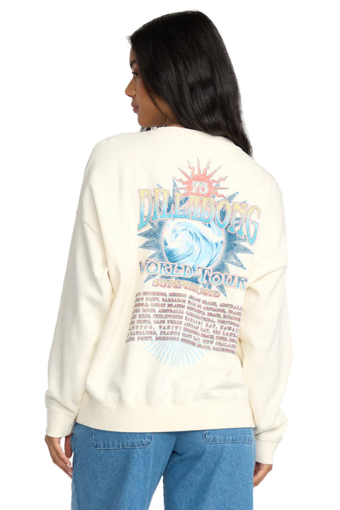 Billabong Echo Crewneck Sweatshirt - Salt Crystal- Back