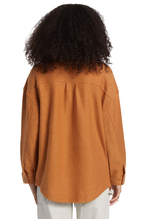 Billabong Everytime Oversized Shacket - Sandalwood- Back