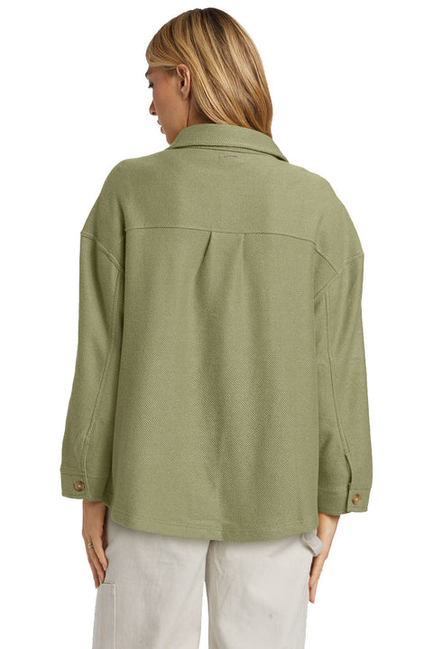 Billabong Everytime Shacket - Avocado- Back