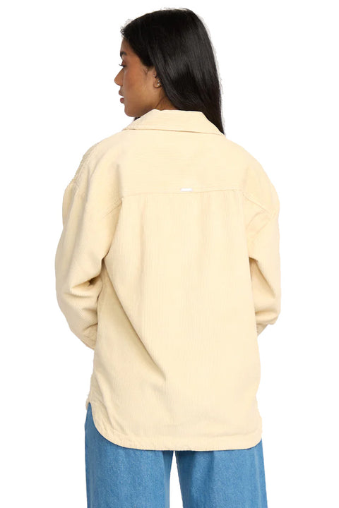 Billabong Fadeaway Shacket - White Cap- Back