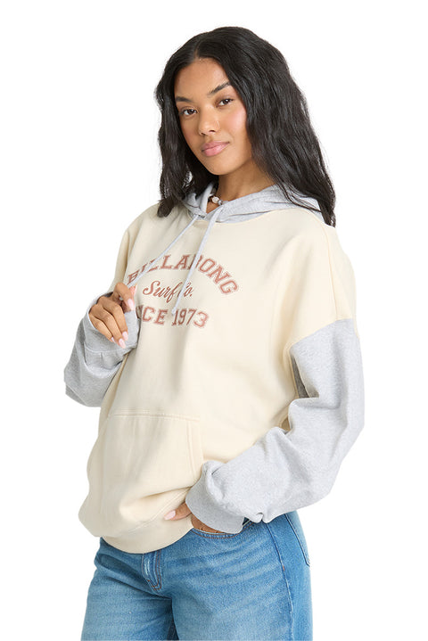 Billabong Gold Coast Pullover Hoodie - Salt Crystal- Side
