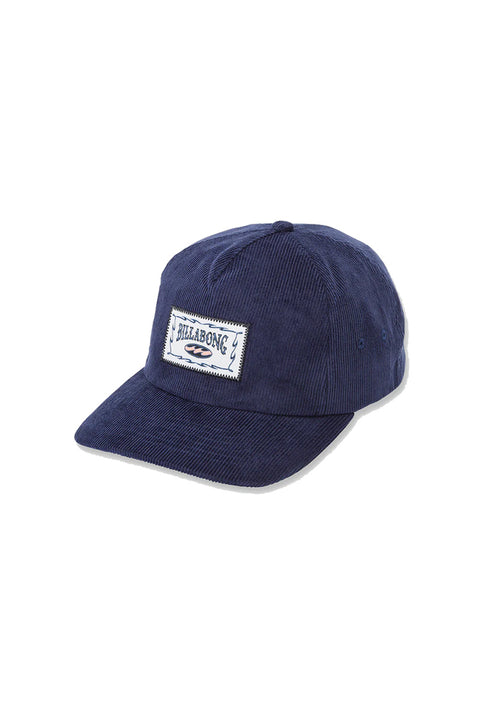 Billabong Heritage Strapback Hat - Steel Blue- Front