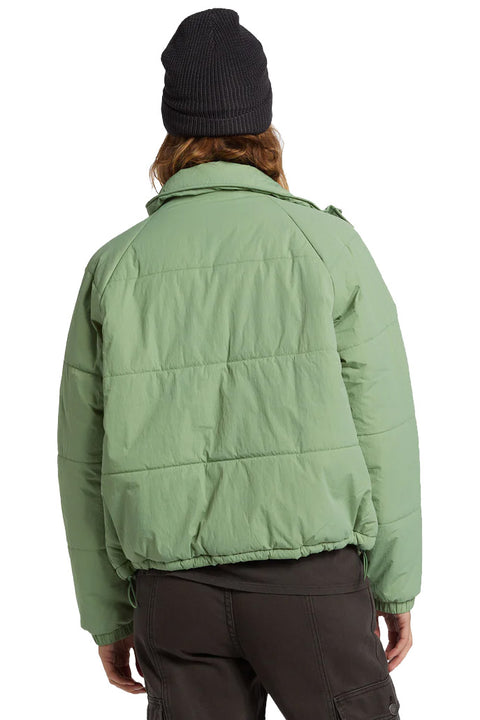 Billabong High Route Puffer Jacket - Salty Sage- Back