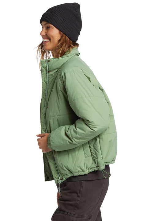 Billabong High Route Puffer Jacket - Salty Sage- Side