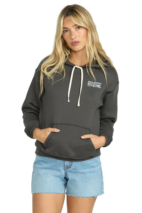 Billabong Miles Apart Pullover Hoodie - Off Black