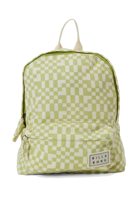 Billabong Mini Mama Canvas Backpack - Light Lime-Front
