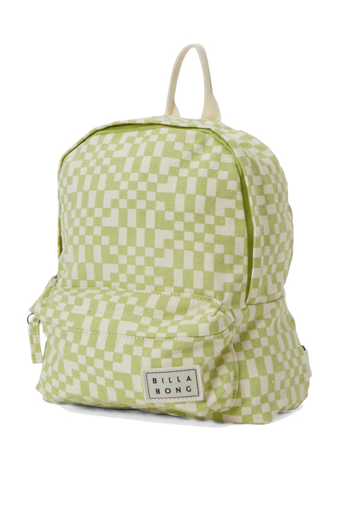 Billabong Mini Mama Canvas Backpack - Light Lime-Side