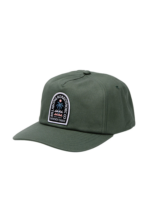 Billabong Portal Snapback Hat - Rifle Green- Front