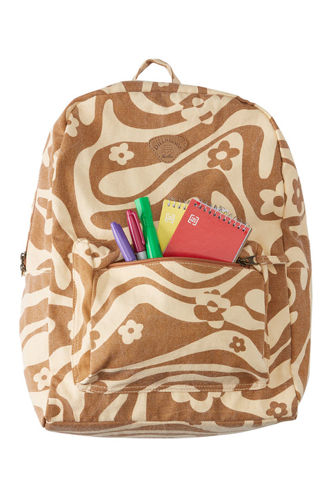 Billabong School's Out Backpack - Cider - Front pocket