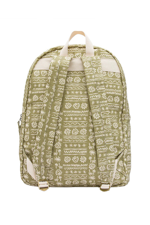 Billabong Schools Out Backpack - Green Tea- Back