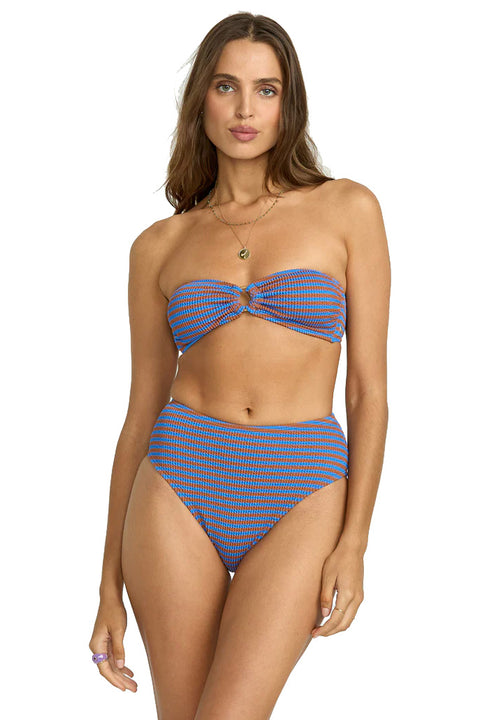 Billabong Summer Stripe Hi Maui Bikini Bottom - Multi - Front