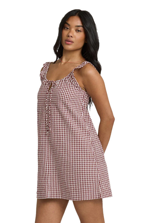 Billabong Sweet As Ever Dress - Red Dhalia- Side