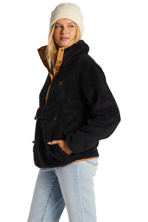 Billabong Switchback Pullover Jacket - Black Sands - Side