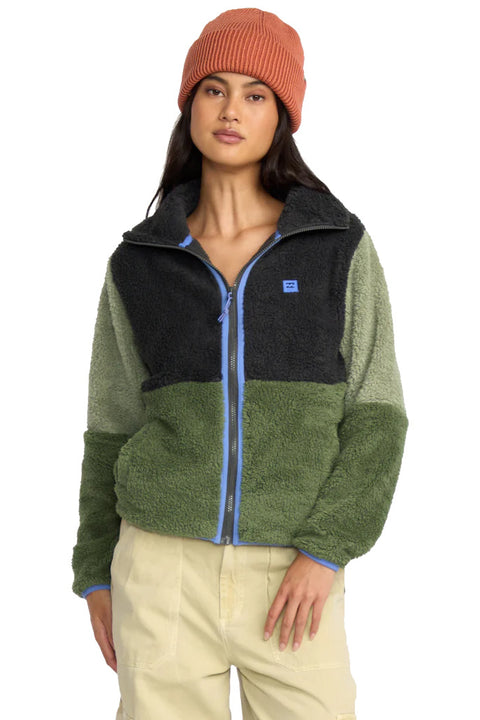 Billabong Switchback Zip Fleece - Treehugger- Front