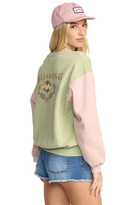 Billabong The Original Vibes Kendal Crew - Pistachio - Side