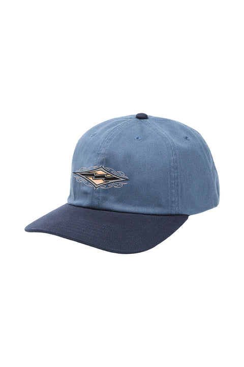 Billabong Throwback Snapback Hat - China Blue- Front