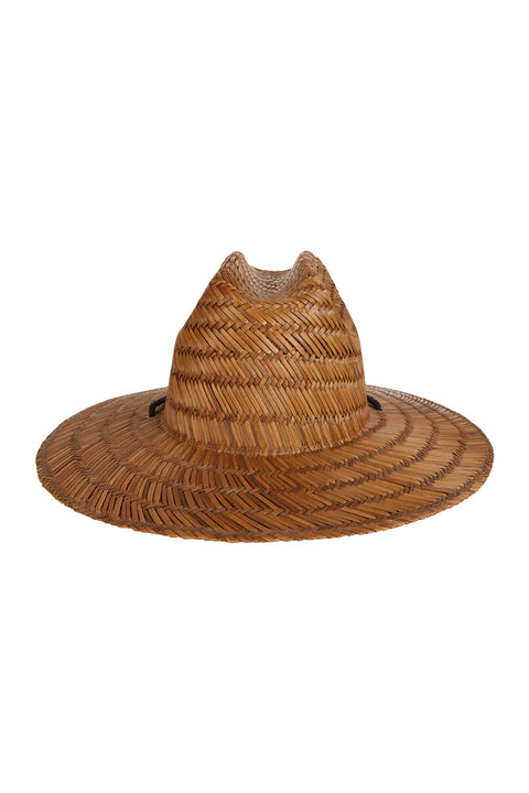 Billabong Tides Straw Lifeguard Hat - Brown- Back