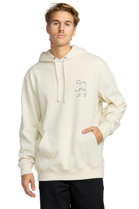 Billabong Up The Beach Pullover Sweatshirt - Off White- Front